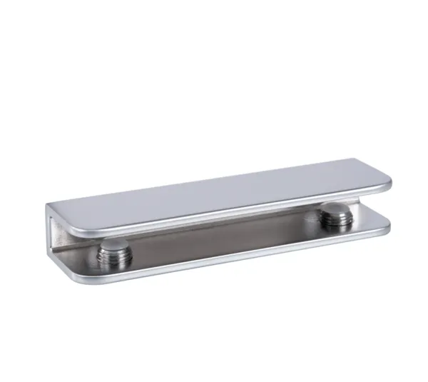 Glass shelf support angular