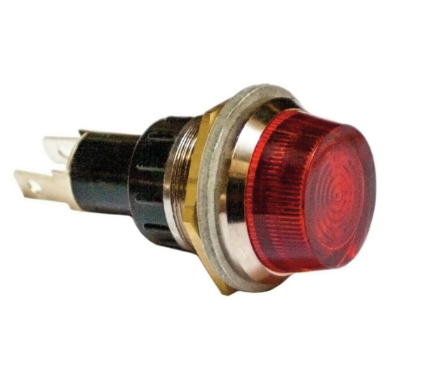 Rote Signallampe (Unterdruck-Warnleuchte) - 12 Volt DC