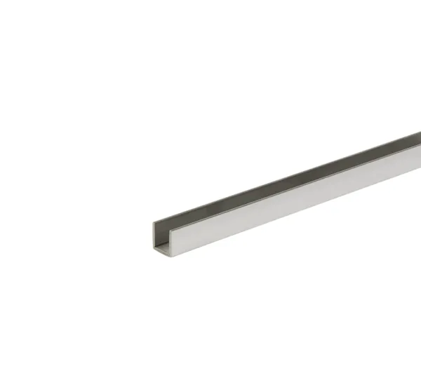 U-profile 15 x 15 mm, stainless steel