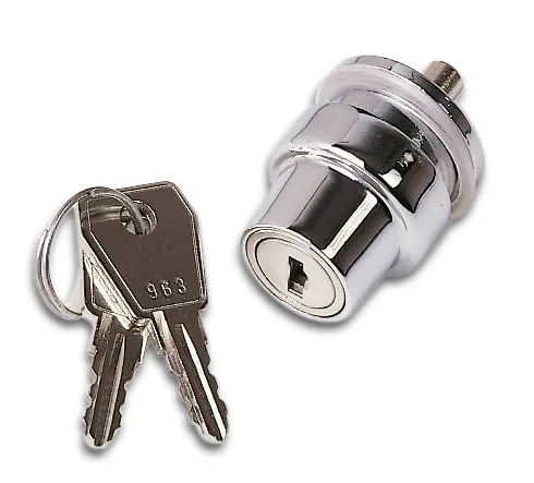 Sliding glass door lock with push cylinder lock