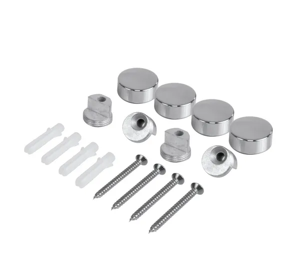 Mirror screws with rotatable head