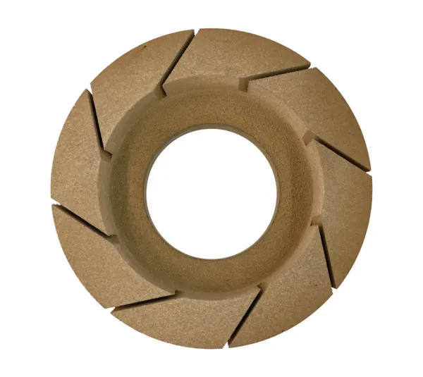 Polishing cup wheel edge extra segmented