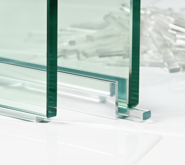 Komplett-Set Verglasungsklotz transparent aus Kunststoff