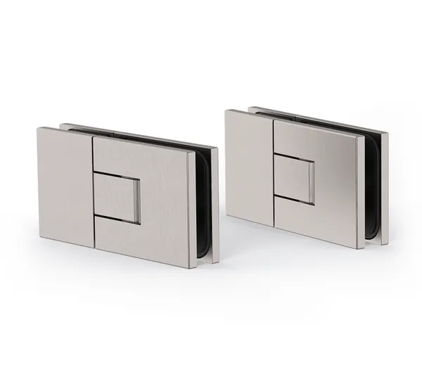 Juna® shower door hinge, glass-glass 180° for saunas