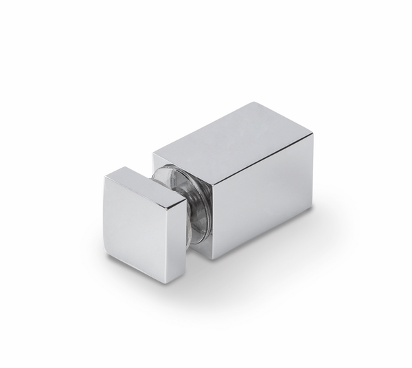 Glass connector, Square 12, for drilled glass