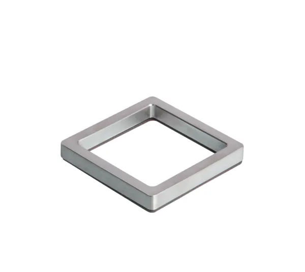 Square flush handle, self-adhesive