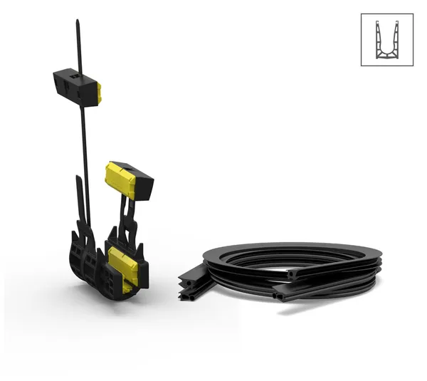 VetroMount® Montage-Set, Ausführung ohne Abdeckprofil