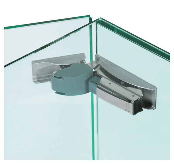 Cristallo Fix glass-glass complete hinge