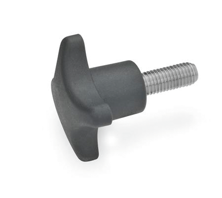 Cross-handle screw thermoplastic Ø 32 mm, M 6 thread 
