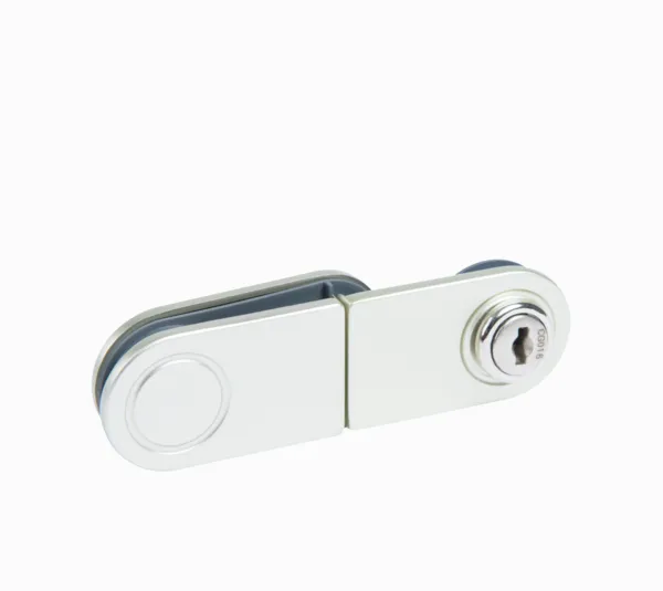 Glass door lock with glass processing