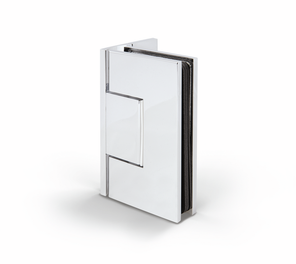 Shower door hinge Bilbao Premium HD, glass-wall 90°