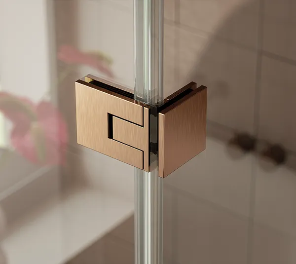 Paumelle de douche Juna®, verre-mur 90°