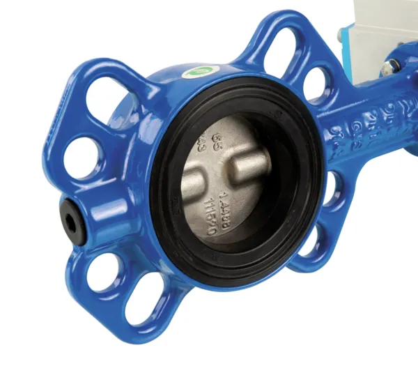 Wafer type butterfly valve, pneumatic with solenoid valve