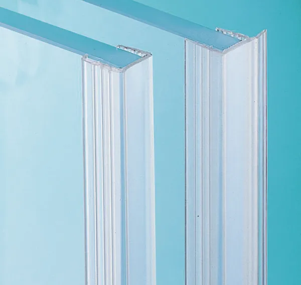 Draught excluder/Edge clip, 10 mm glass