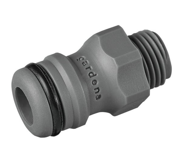 GARDENA Quick Action Hose Piece 13.16 mm (1/4") male, push-in coupling