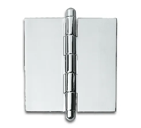 Glass door hinge 60 x 60 mm for UV bonding