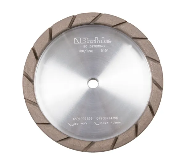 Cup wheel edge diamond / metal-bonded segmented