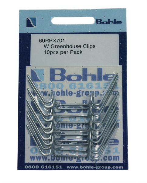 W greenhouse clips