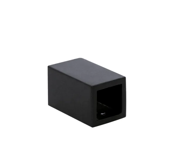 Wall connector 90° Bohle square black