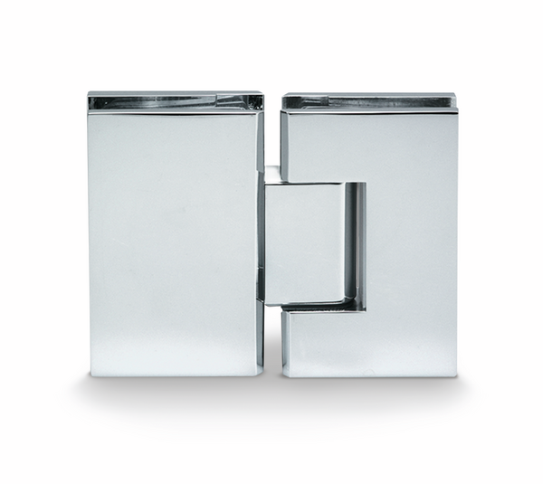 Paumelle de porte de douche Bilbao, verre-verre 180°