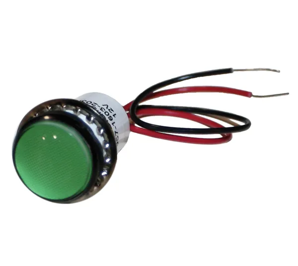 LED indicator - 12 V DC - Green