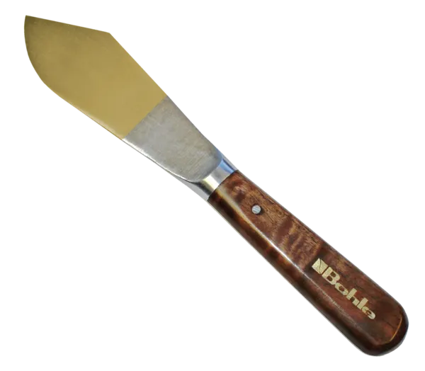 Putty knife, clipt point, flexible