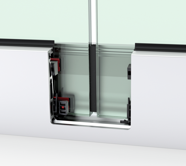 VetroMount® spacer rubber for glass panels