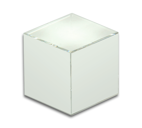 Support d'étagère cube verre borosilicate