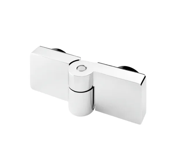 Lugo FM shower door hinge, glass-glass 180° Lugo FM shower door hinge, glass-glass 180°
