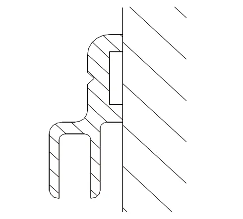 Magnetic strip support recess solution