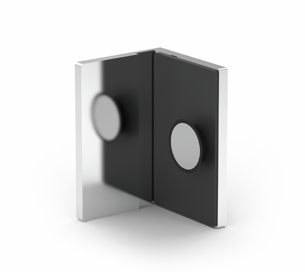 Angle connector Madrid FM, glass-wall 90°, inwards Angle connector Madrid FM, glass-wall 90°, inwards