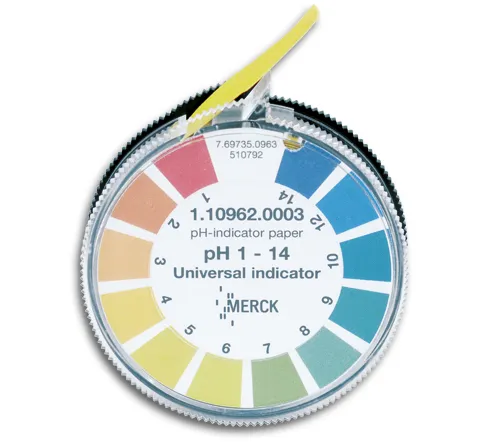 Indicatorpapier pH 1 - 14 voor slijpwatertest