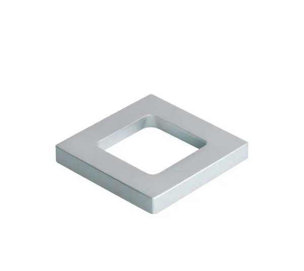 Square flush handle, self-adhesive