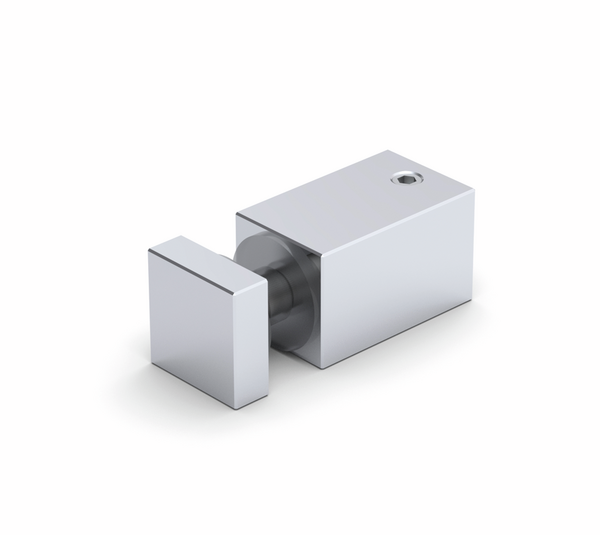 Glass connector Square 12, for drilled glass