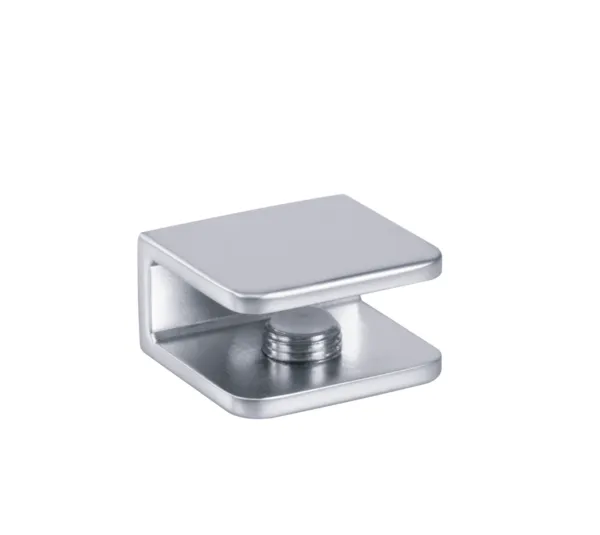 Glass shelf support angular