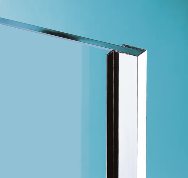 Pull edging channel, 10 mm glass