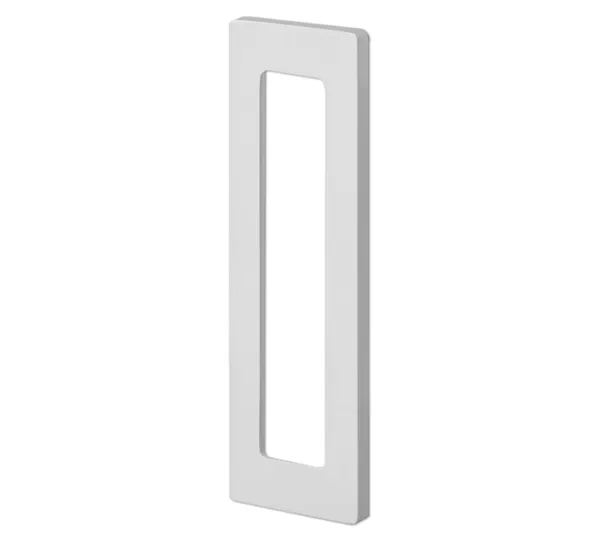 Square flush handle, self-adhesive