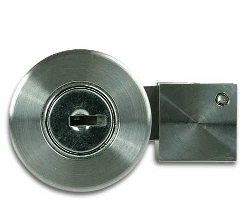 Glass door lock for UV bonding