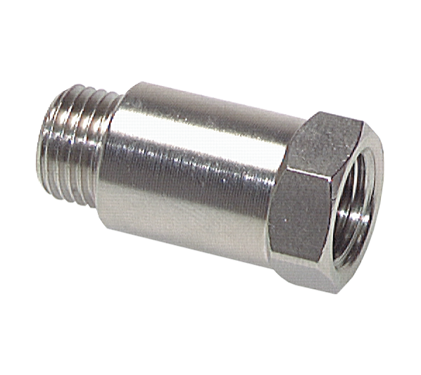 Thread extension G 1/8"-45 mm, nickel-plated brass