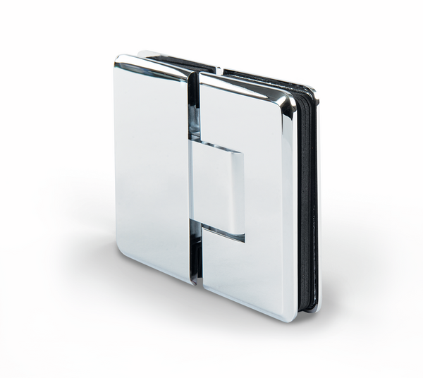 Paumelle de porte de douche Barcelona Select, verre-verre 180°