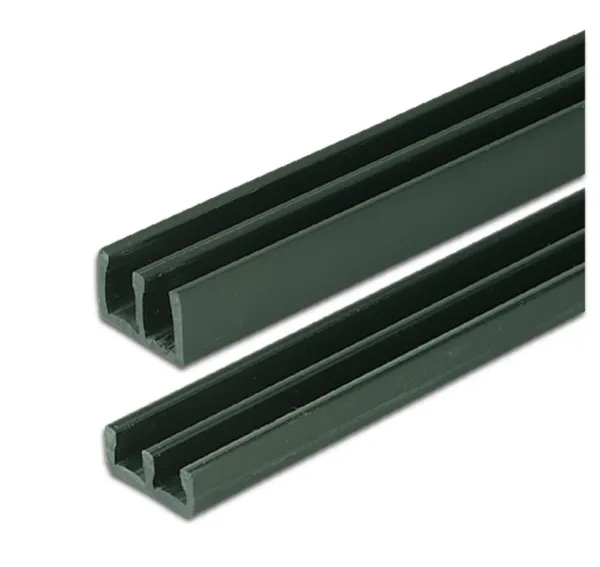 Plastic track, Double, 6 mm glass