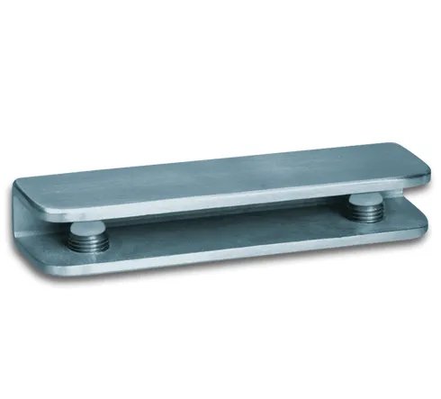 Glass shelf support angular