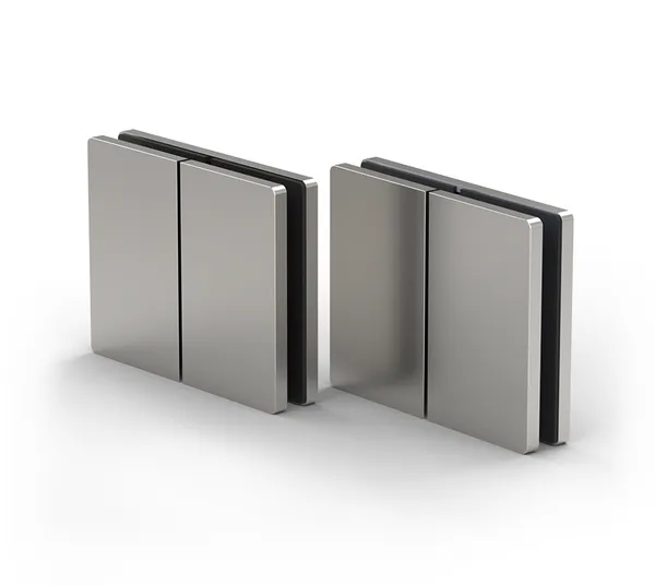 Santos side connector, glass-glass/wall 180° Santos side connector, glass-glass/wall 180°