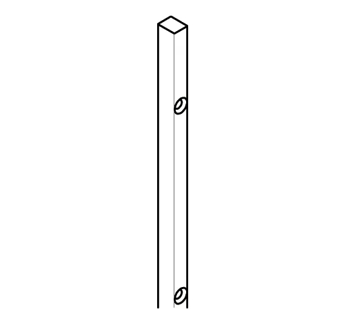 Support profile for shower door sealing strips